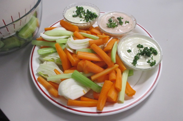 Bonne annee bonne sante assiette crudites