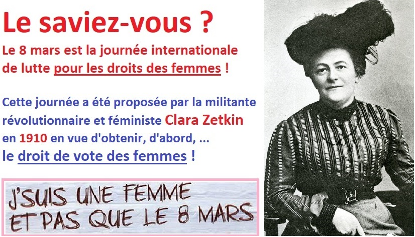 Huit mars droits des femmes clara zetkin