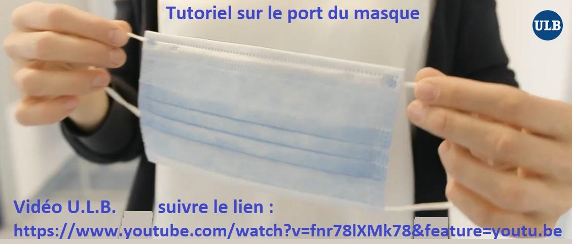 Tutoriel sur le port du masque ulb image