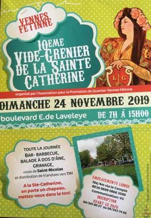 Vide grenier ste catherine 24 11 2019